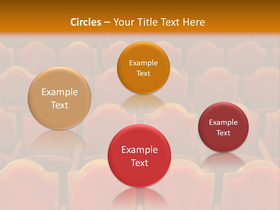 Photograph Of The Rows Of Theatre Seats PowerPoint Template