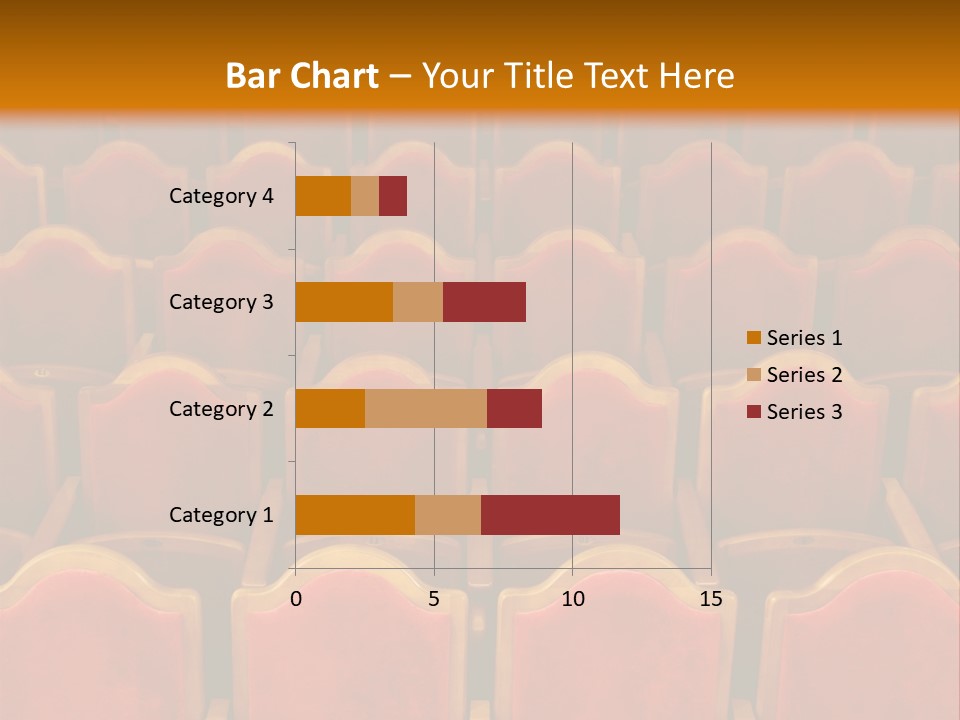 Photograph Of The Rows Of Theatre Seats PowerPoint Template