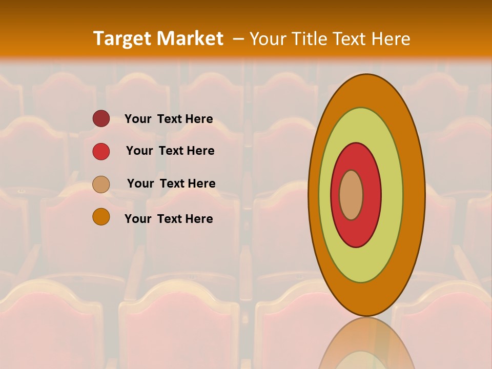 Photograph Of The Rows Of Theatre Seats PowerPoint Template