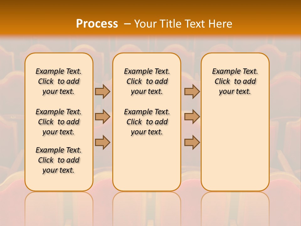 Photograph Of The Rows Of Theatre Seats PowerPoint Template