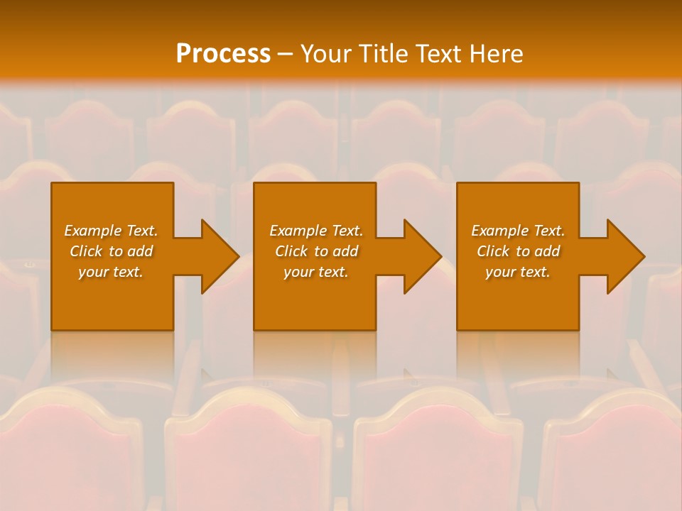 Photograph Of The Rows Of Theatre Seats PowerPoint Template