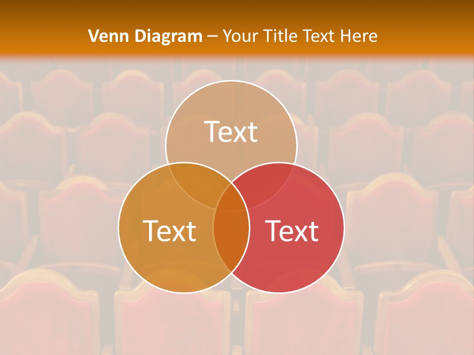 Photograph Of The Rows Of Theatre Seats PowerPoint Template