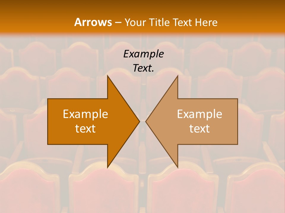 Photograph Of The Rows Of Theatre Seats PowerPoint Template