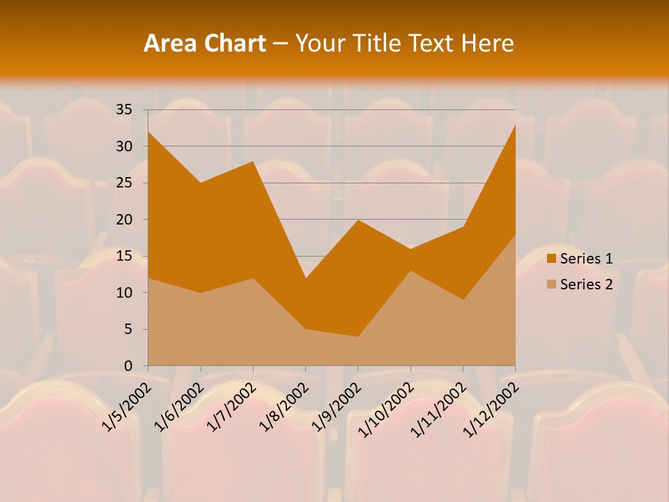 Photograph Of The Rows Of Theatre Seats PowerPoint Template