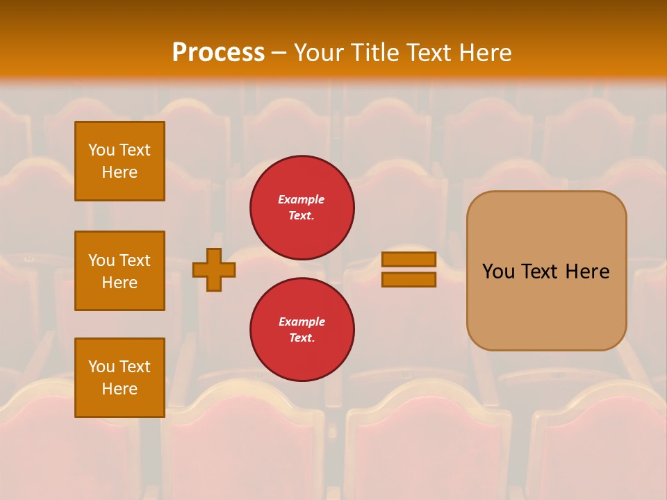 Photograph Of The Rows Of Theatre Seats PowerPoint Template