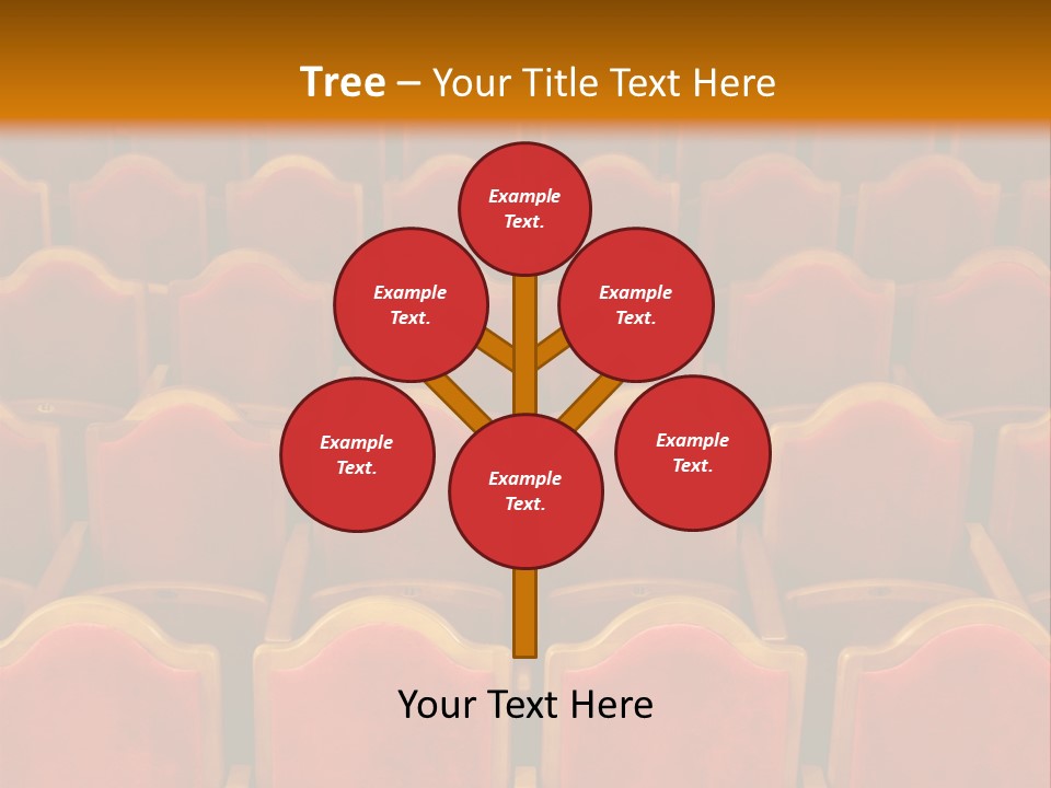 Photograph Of The Rows Of Theatre Seats PowerPoint Template