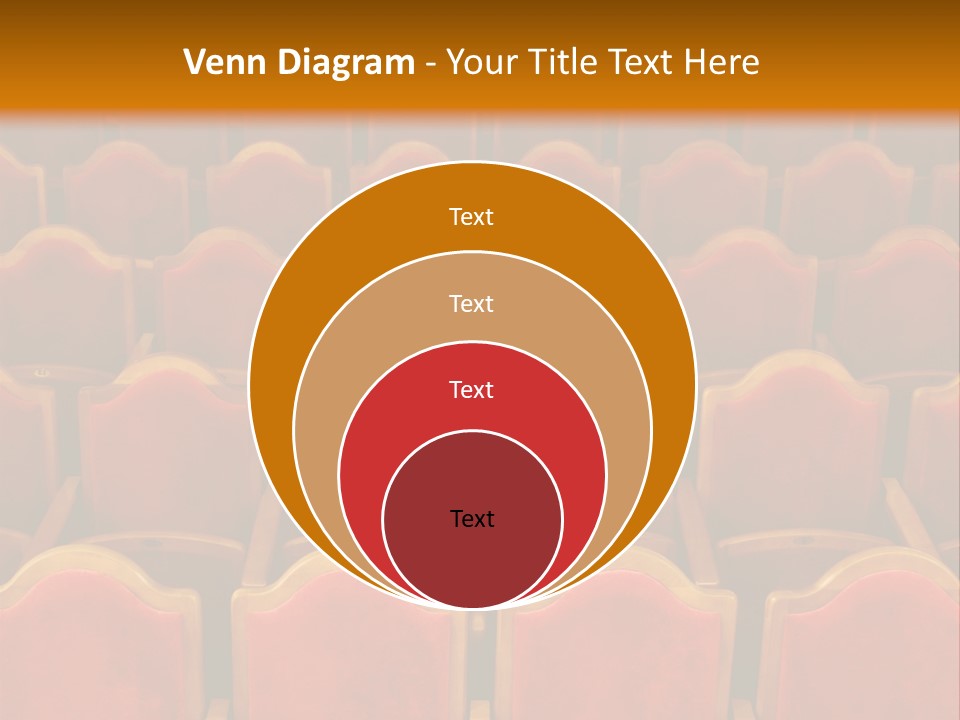 Photograph Of The Rows Of Theatre Seats PowerPoint Template