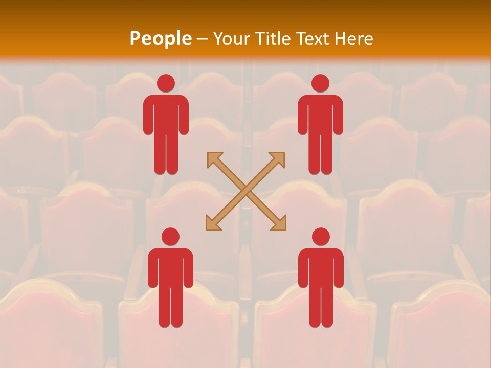 Photograph Of The Rows Of Theatre Seats PowerPoint Template
