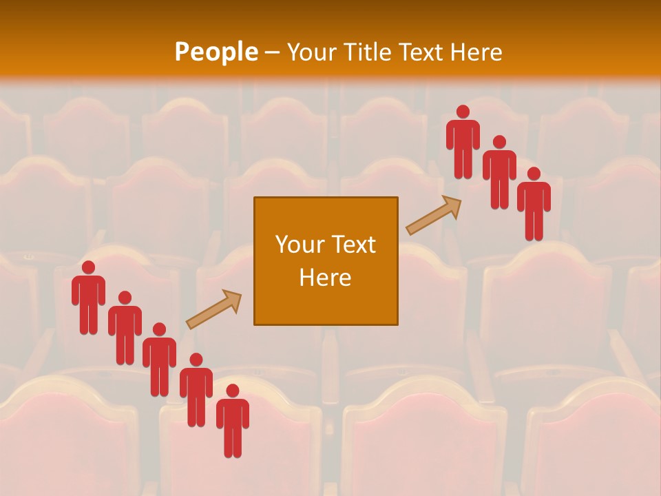 Photograph Of The Rows Of Theatre Seats PowerPoint Template