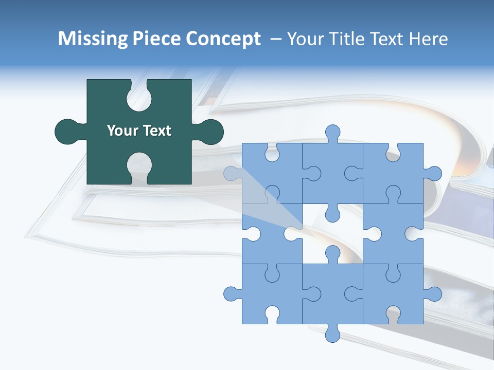 A Book Is Open On A White Background PowerPoint Template