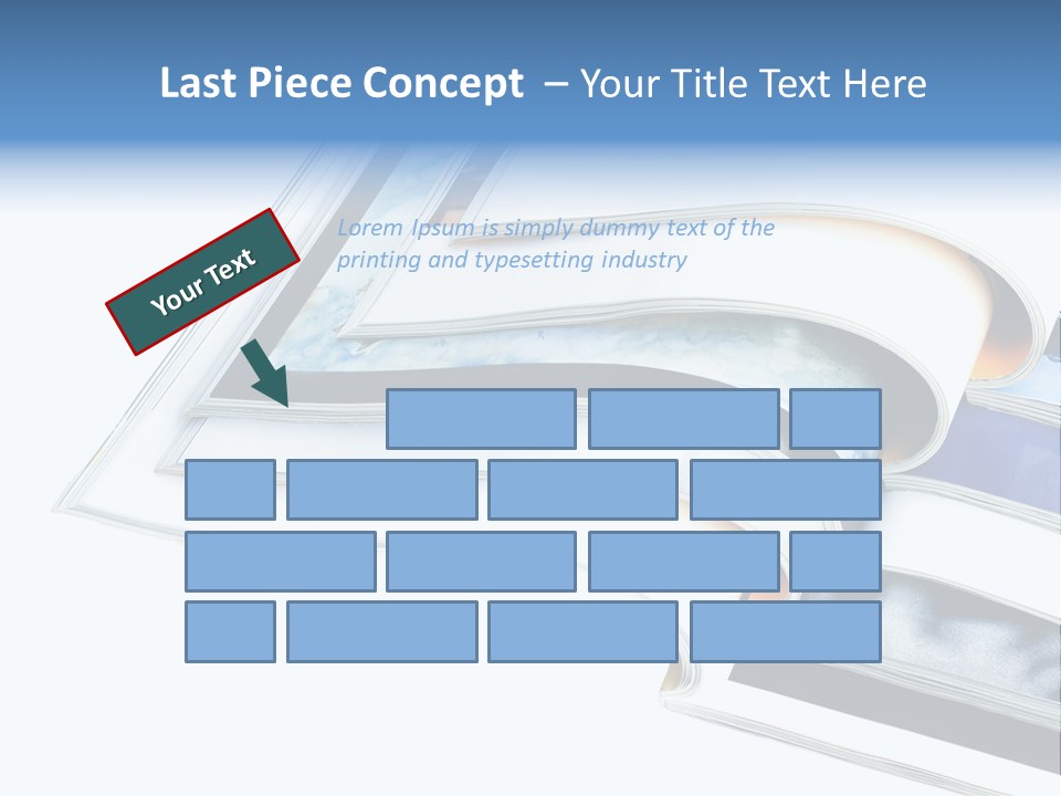 A Book Is Open On A White Background PowerPoint Template