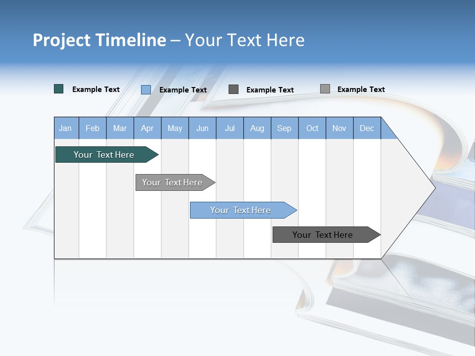 A Book Is Open On A White Background PowerPoint Template