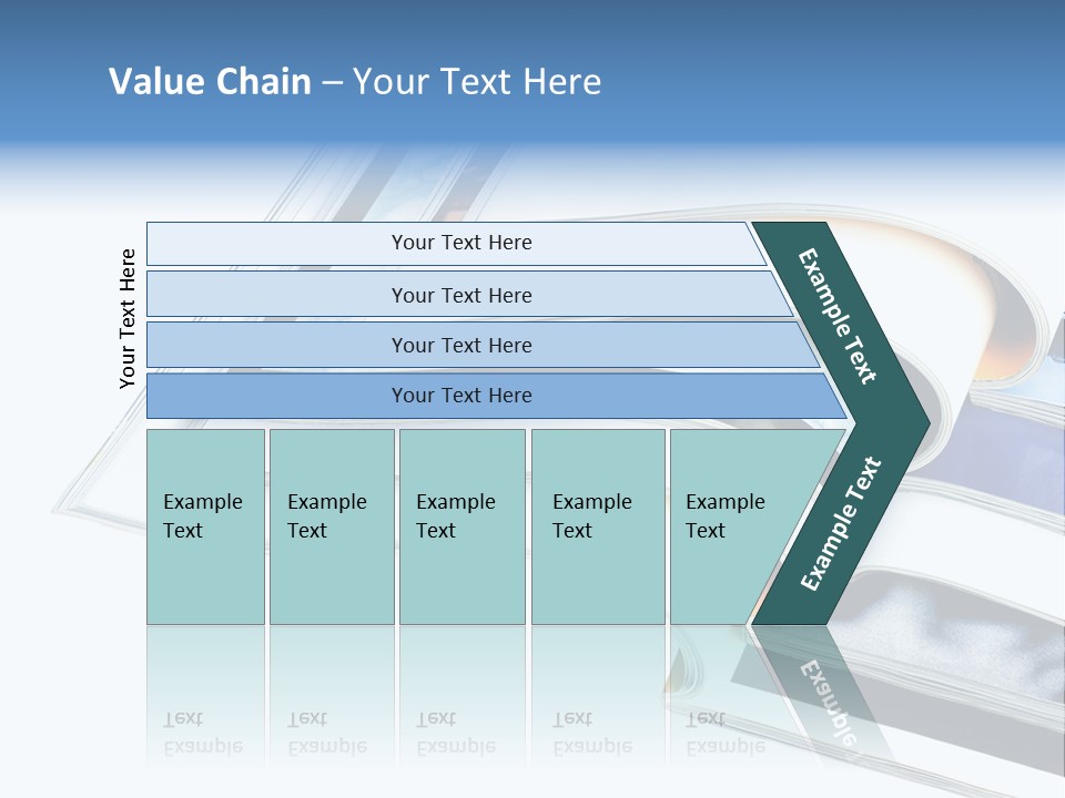 A Book Is Open On A White Background PowerPoint Template