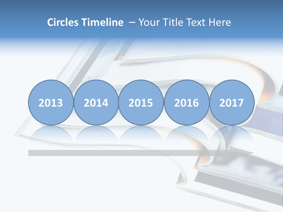 A Book Is Open On A White Background PowerPoint Template