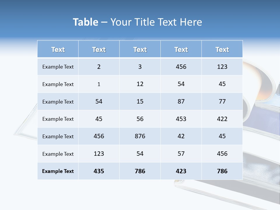 A Book Is Open On A White Background PowerPoint Template