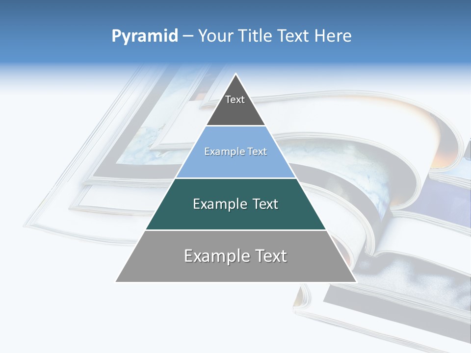A Book Is Open On A White Background PowerPoint Template