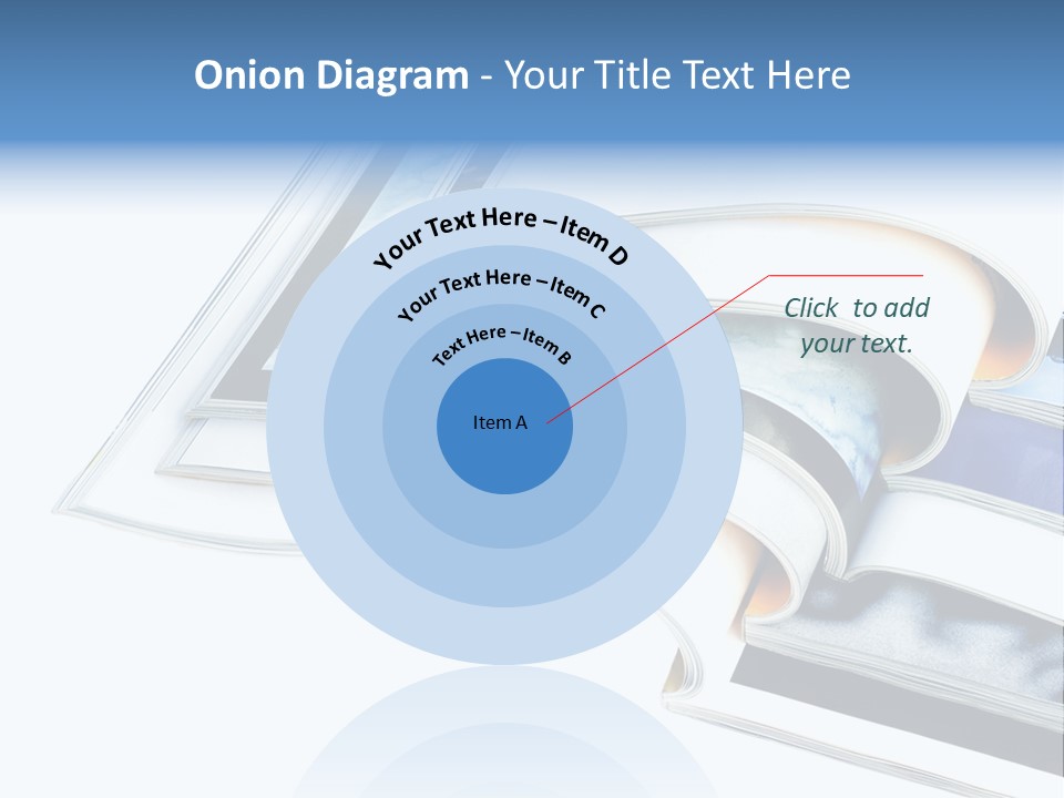 A Book Is Open On A White Background PowerPoint Template