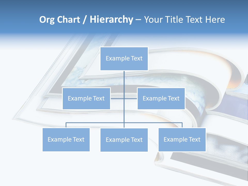 A Book Is Open On A White Background PowerPoint Template