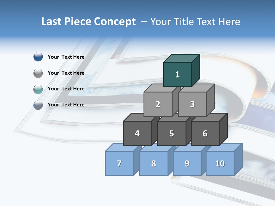 A Book Is Open On A White Background PowerPoint Template