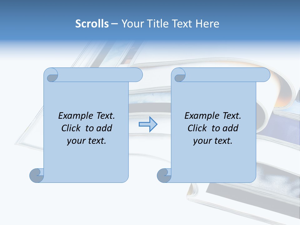 A Book Is Open On A White Background PowerPoint Template