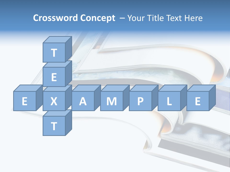 A Book Is Open On A White Background PowerPoint Template