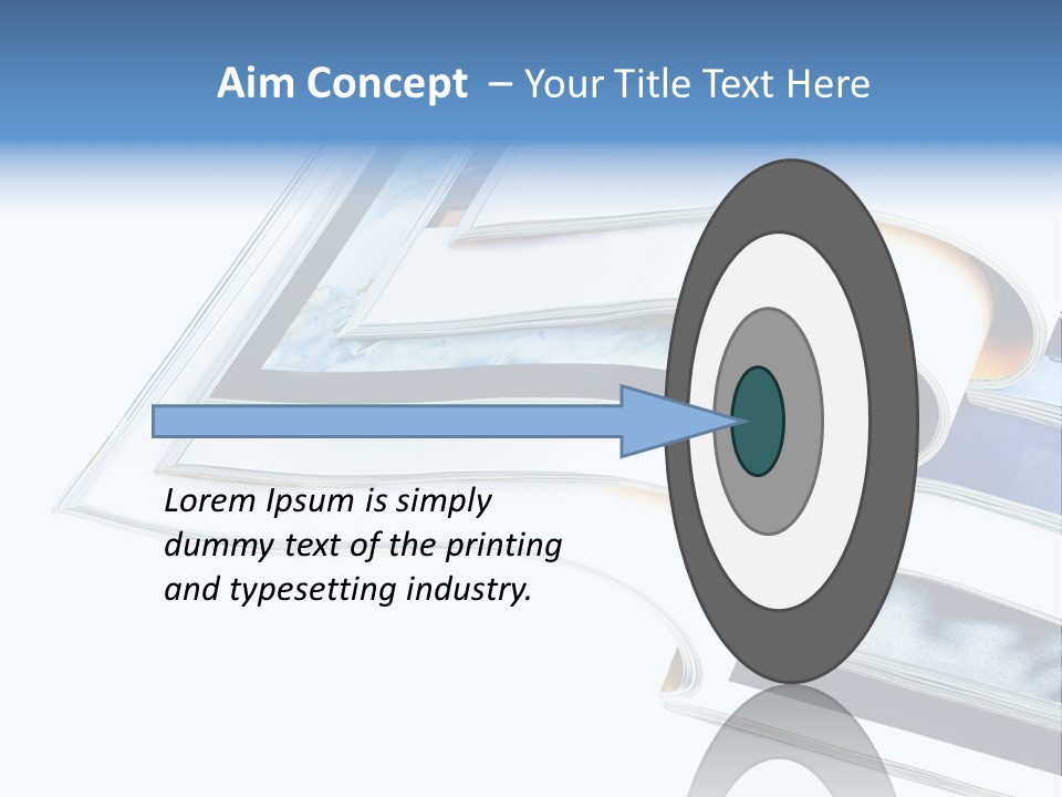 A Book Is Open On A White Background PowerPoint Template