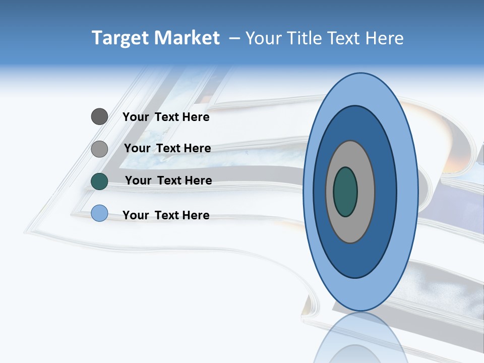 A Book Is Open On A White Background PowerPoint Template