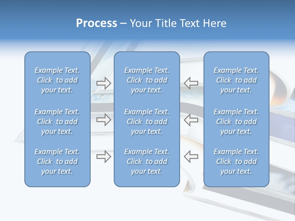 A Book Is Open On A White Background PowerPoint Template