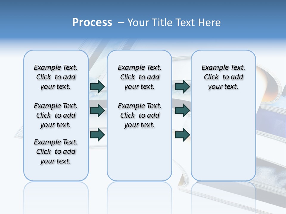 A Book Is Open On A White Background PowerPoint Template