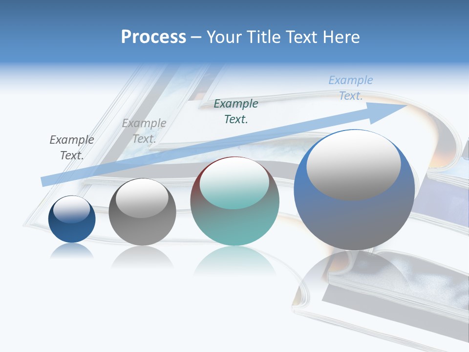 A Book Is Open On A White Background PowerPoint Template