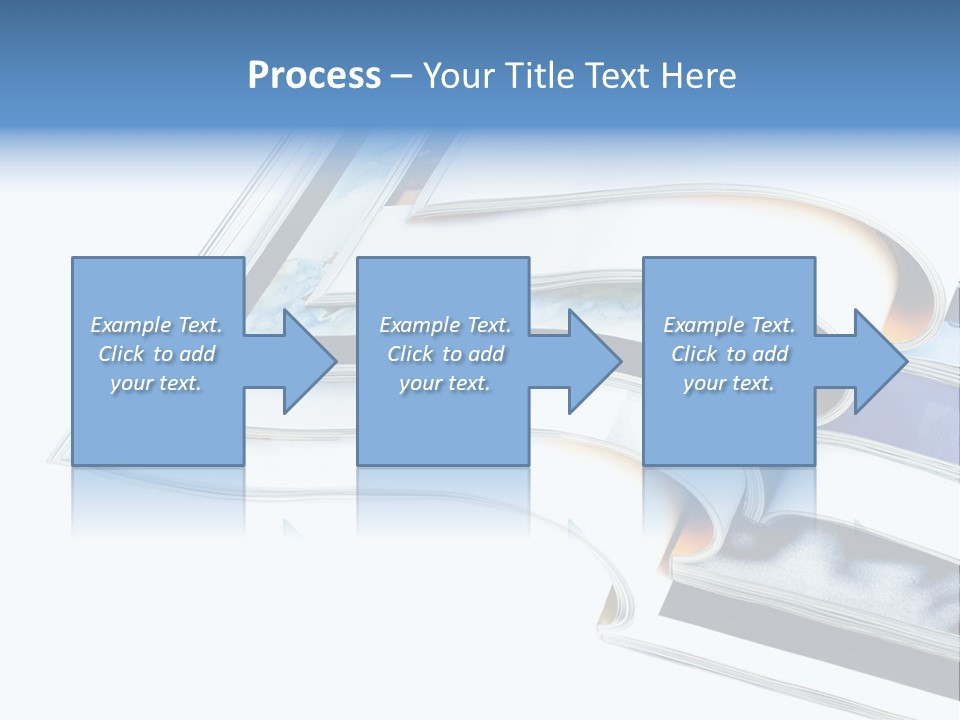 A Book Is Open On A White Background PowerPoint Template