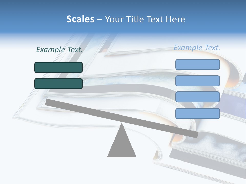 A Book Is Open On A White Background PowerPoint Template