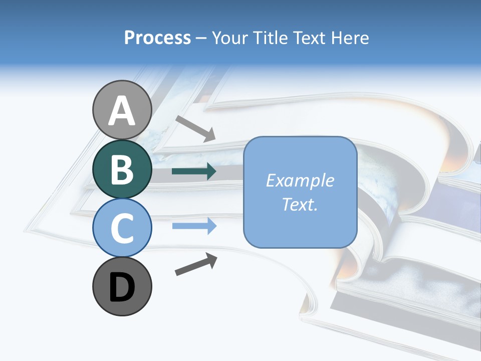 A Book Is Open On A White Background PowerPoint Template
