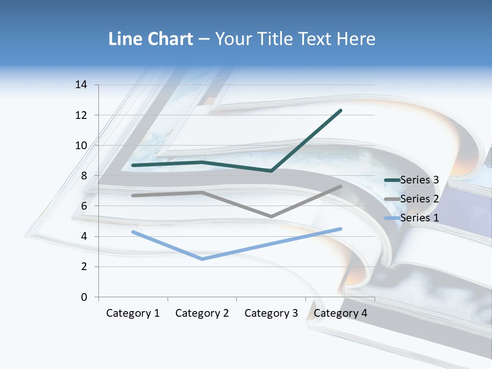 A Book Is Open On A White Background PowerPoint Template