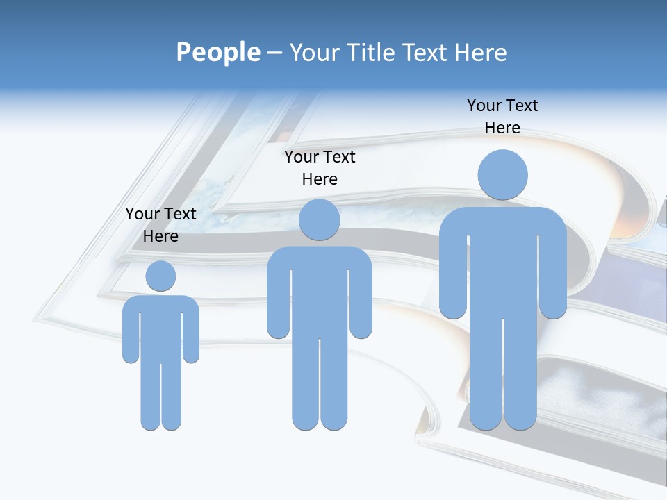 A Book Is Open On A White Background PowerPoint Template