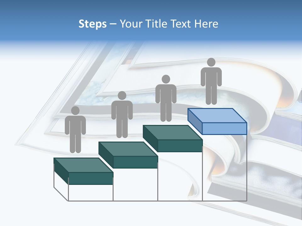 A Book Is Open On A White Background PowerPoint Template