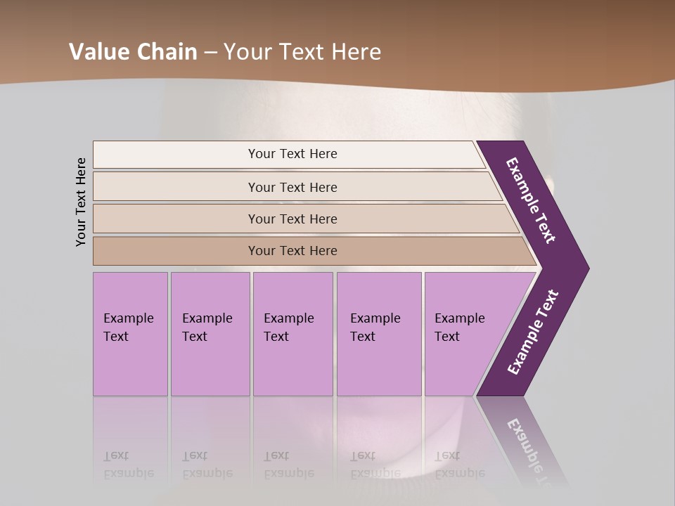 A Woman In A Brown Sweater Is Looking At The Camera PowerPoint Template