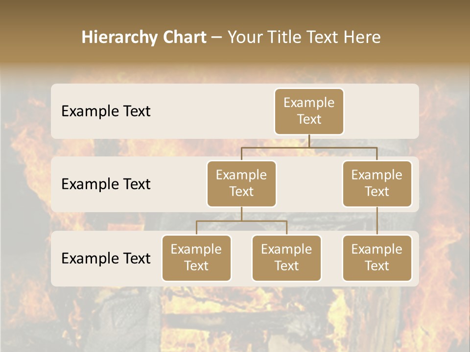 Armchair On Fire PowerPoint Template