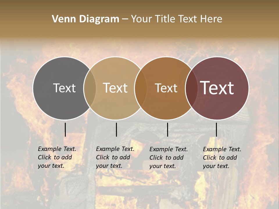 Armchair On Fire PowerPoint Template