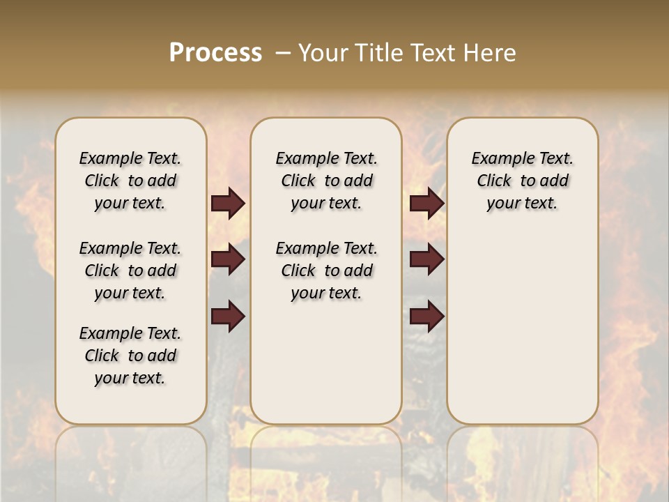 Armchair On Fire PowerPoint Template