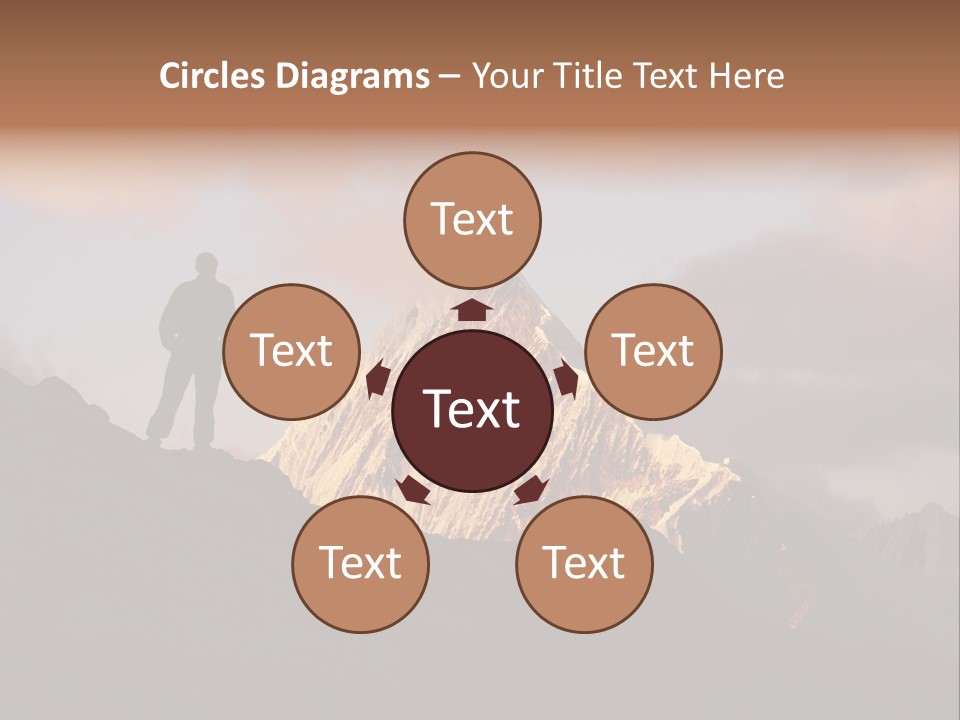 Cup Of Coffee With Saucer Stock Vector Illustration: PowerPoint Template