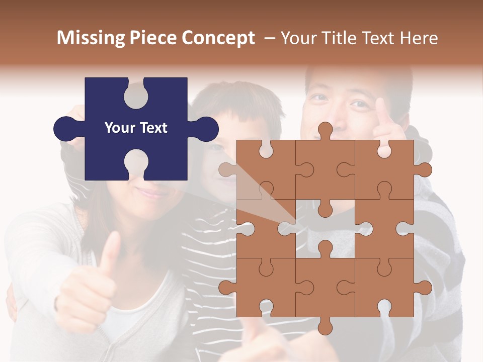 A Family Giving A Thumbs Up Sign PowerPoint Template