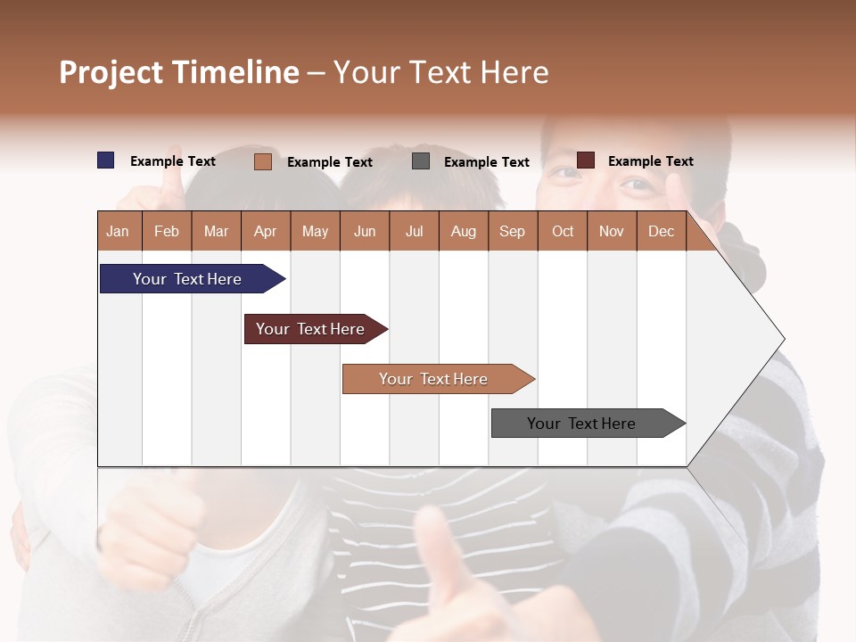 A Family Giving A Thumbs Up Sign PowerPoint Template