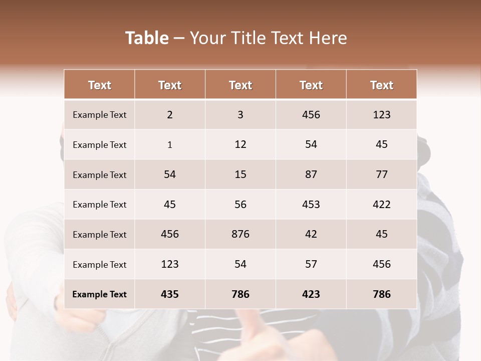 A Family Giving A Thumbs Up Sign PowerPoint Template