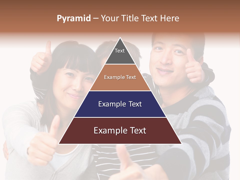 A Family Giving A Thumbs Up Sign PowerPoint Template