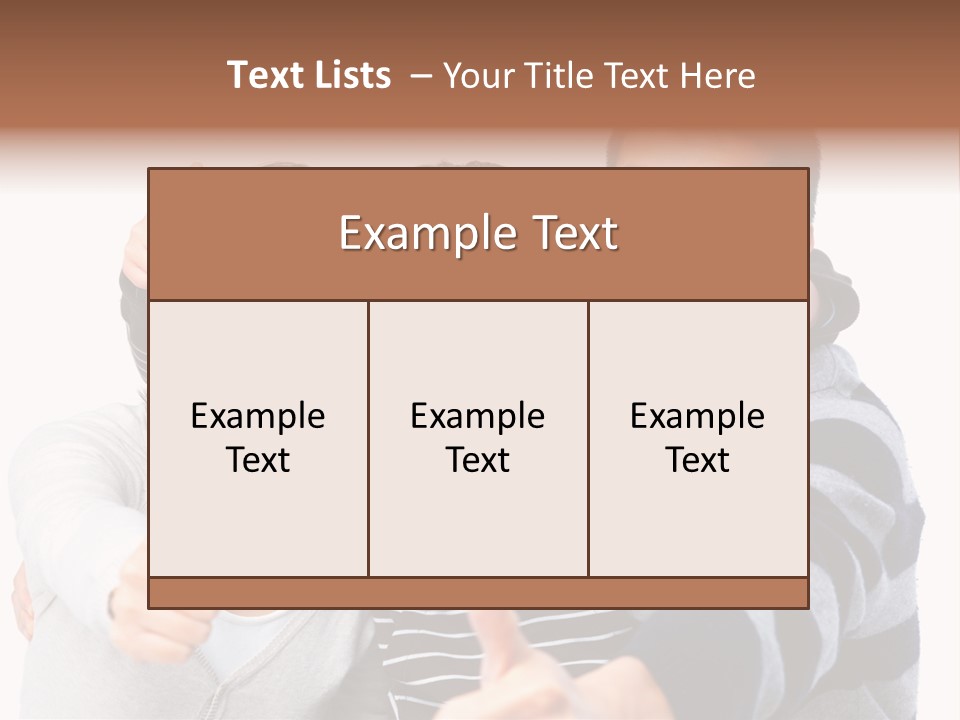 A Family Giving A Thumbs Up Sign PowerPoint Template