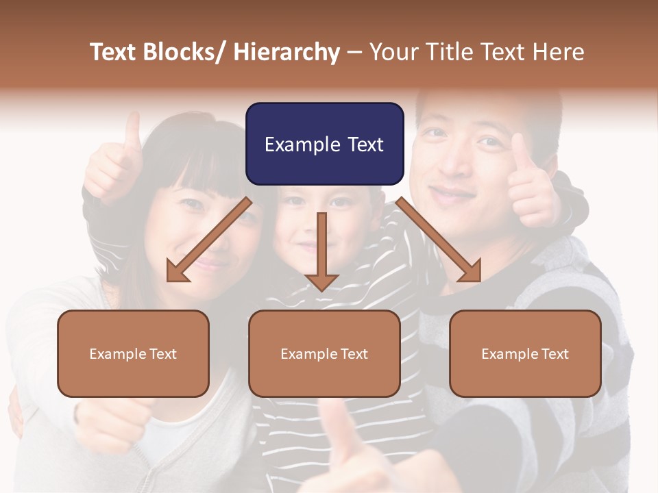 A Family Giving A Thumbs Up Sign PowerPoint Template