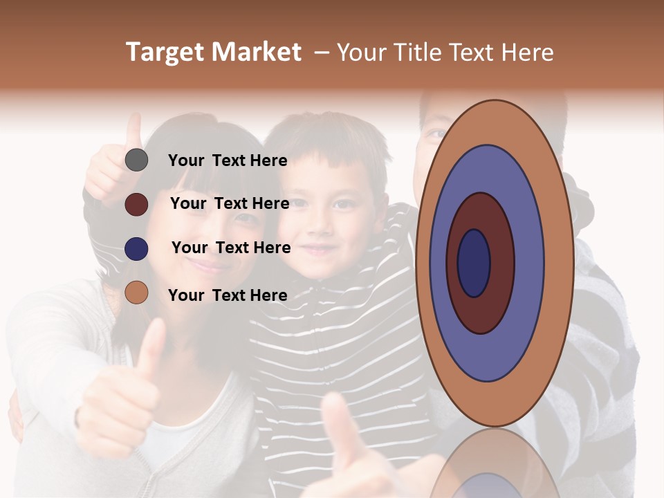 A Family Giving A Thumbs Up Sign PowerPoint Template