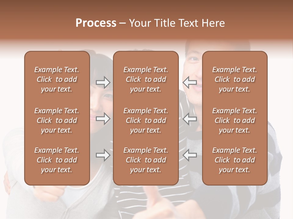 A Family Giving A Thumbs Up Sign PowerPoint Template