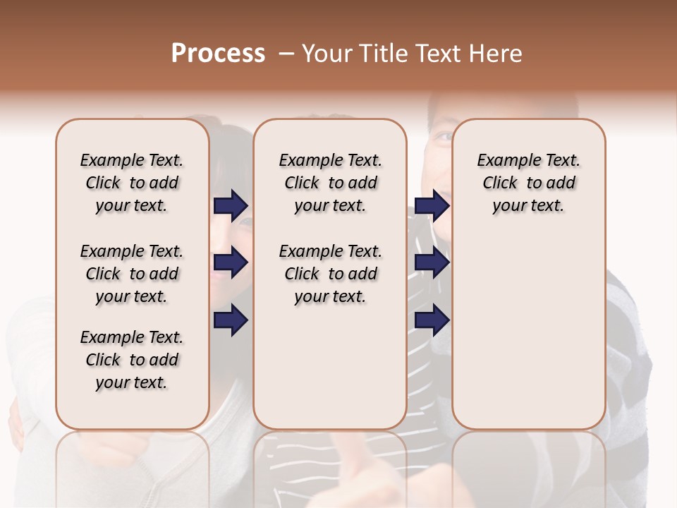 A Family Giving A Thumbs Up Sign PowerPoint Template